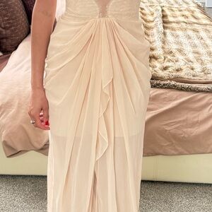 BCBGMaxAzria Cream Maxi Dress